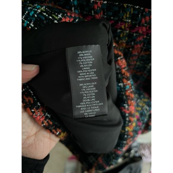 Nanette Lepore Colorful Tweed Sheath Dress - Size 2 - Picture 5 of 7